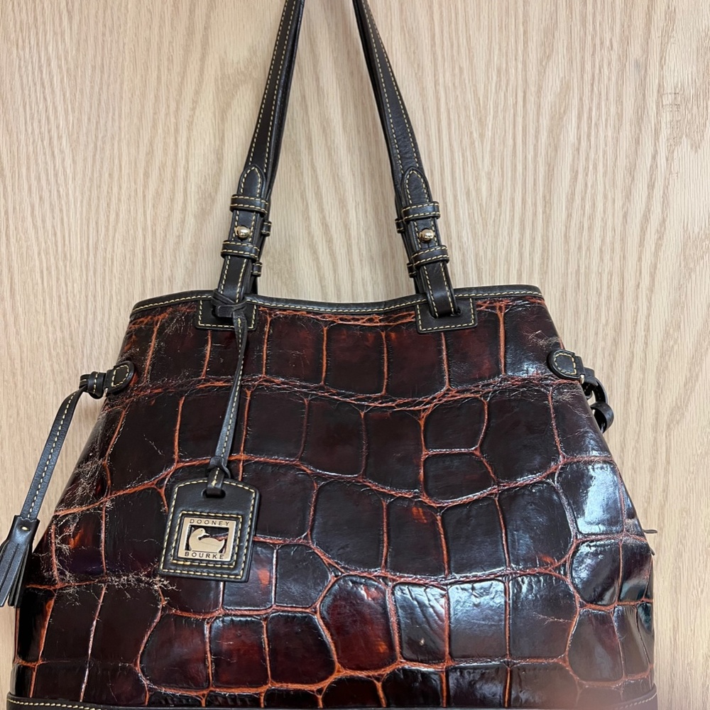 Dooney & Bourke | Crocodile-Embossed Leather Tote